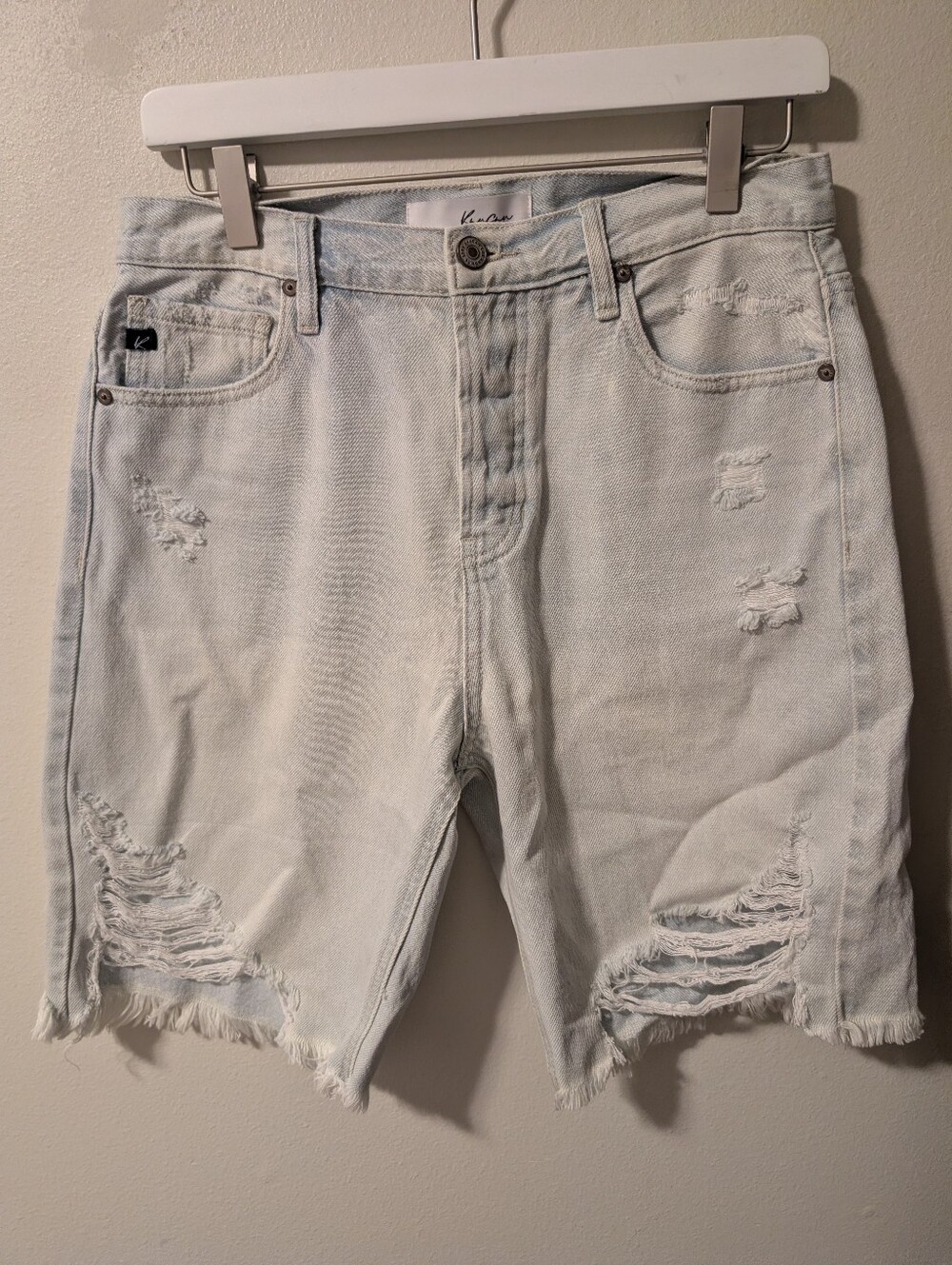 KanCan Ava High Rise 90's Boyfriend Shorts Medium